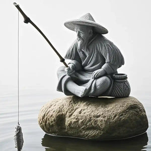 Fishing Man Ornament Aquarium & Landscape Decor