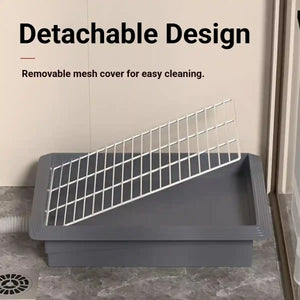Indoor Flushing Dog Toilet Potty Training Tray Detachable for Small Medium Dogs
