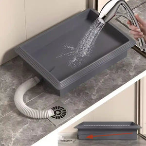 Indoor Flushing Dog Toilet Potty Training Tray Detachable for Small Medium Dogs