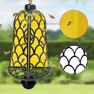 Outdoor Fruit Fly & Bee Traps Set of 2 Bell-Type Insect Traps