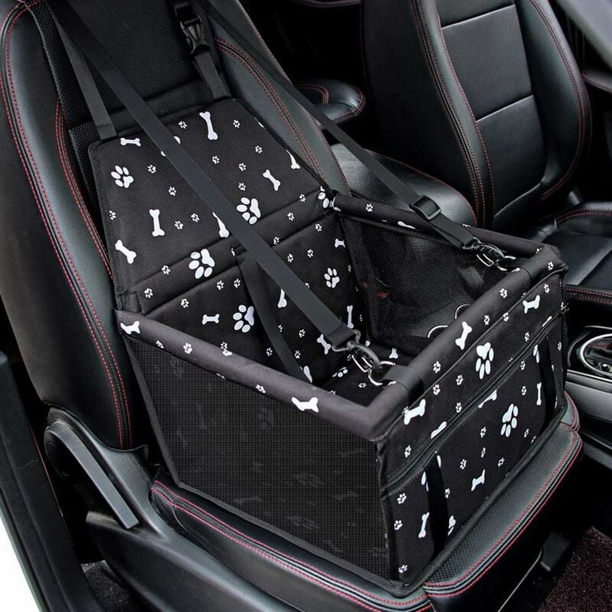 Foldable Dog Car Booster Seat for Travel Portable Pet Carrier for Cars