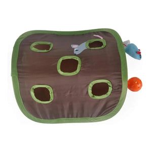 Foldable Mouse Hole Cat Toy Interactive Play Toy for Cats
