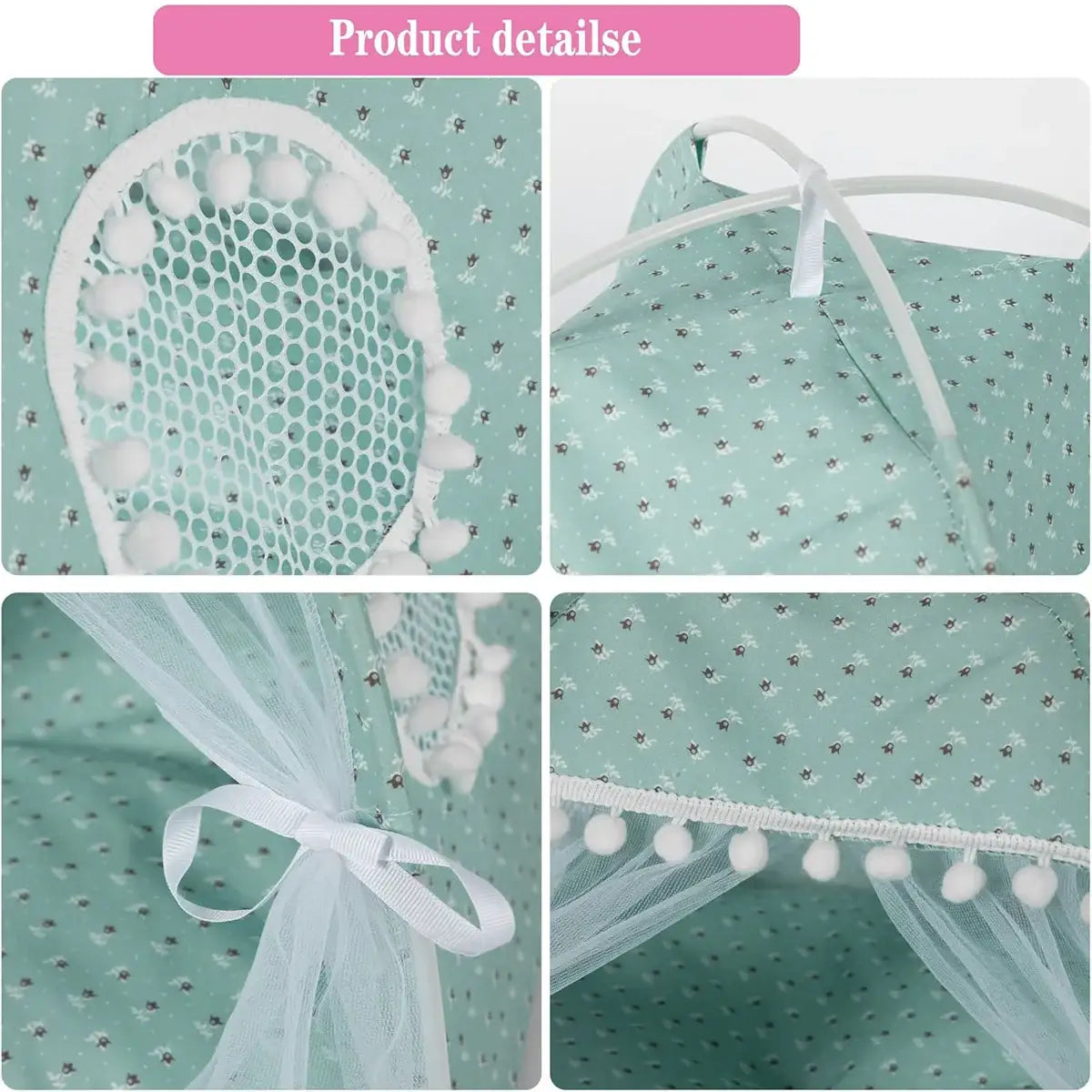 Whimsical Indoor Hideaway Cat Tent with Cushion for Small Pets