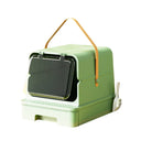 Fully Enclosed Cat Litter Box With Odor Control Drawer
