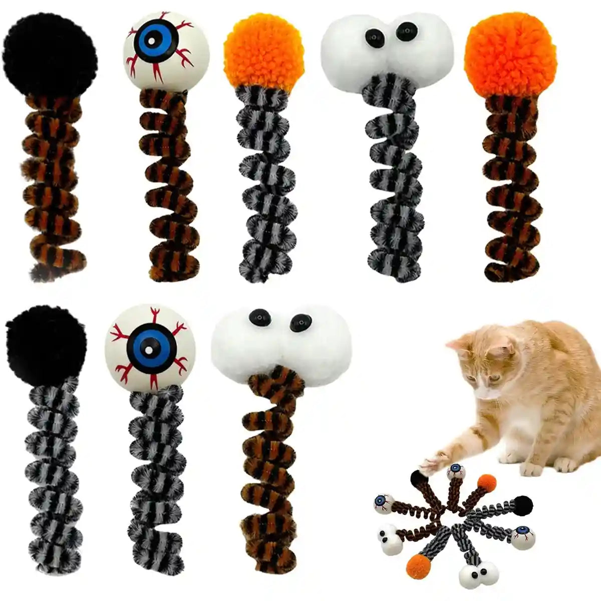 Halloween Funny Cat Toys (8PCS Set)