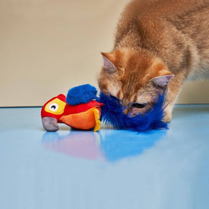Interactive Cat Toy Motion Activated Parrot Sound Toy