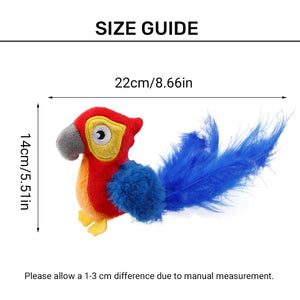 Interactive Cat Toy Motion Activated Parrot Sound Toy