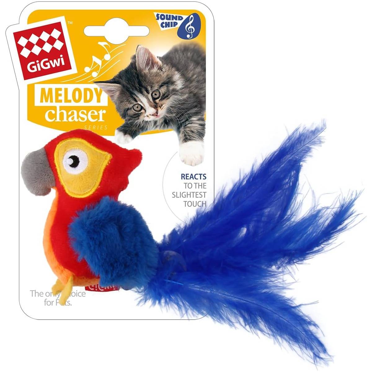 Interactive Cat Toy Motion Activated Parrot Sound Toy