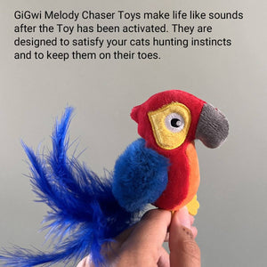 Interactive Cat Toy Motion Activated Parrot Sound Toy
