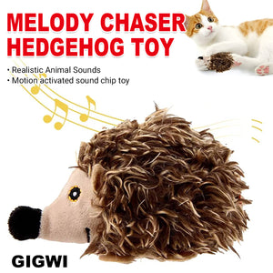 Interactive Cat Toy Hedgehog With Sound