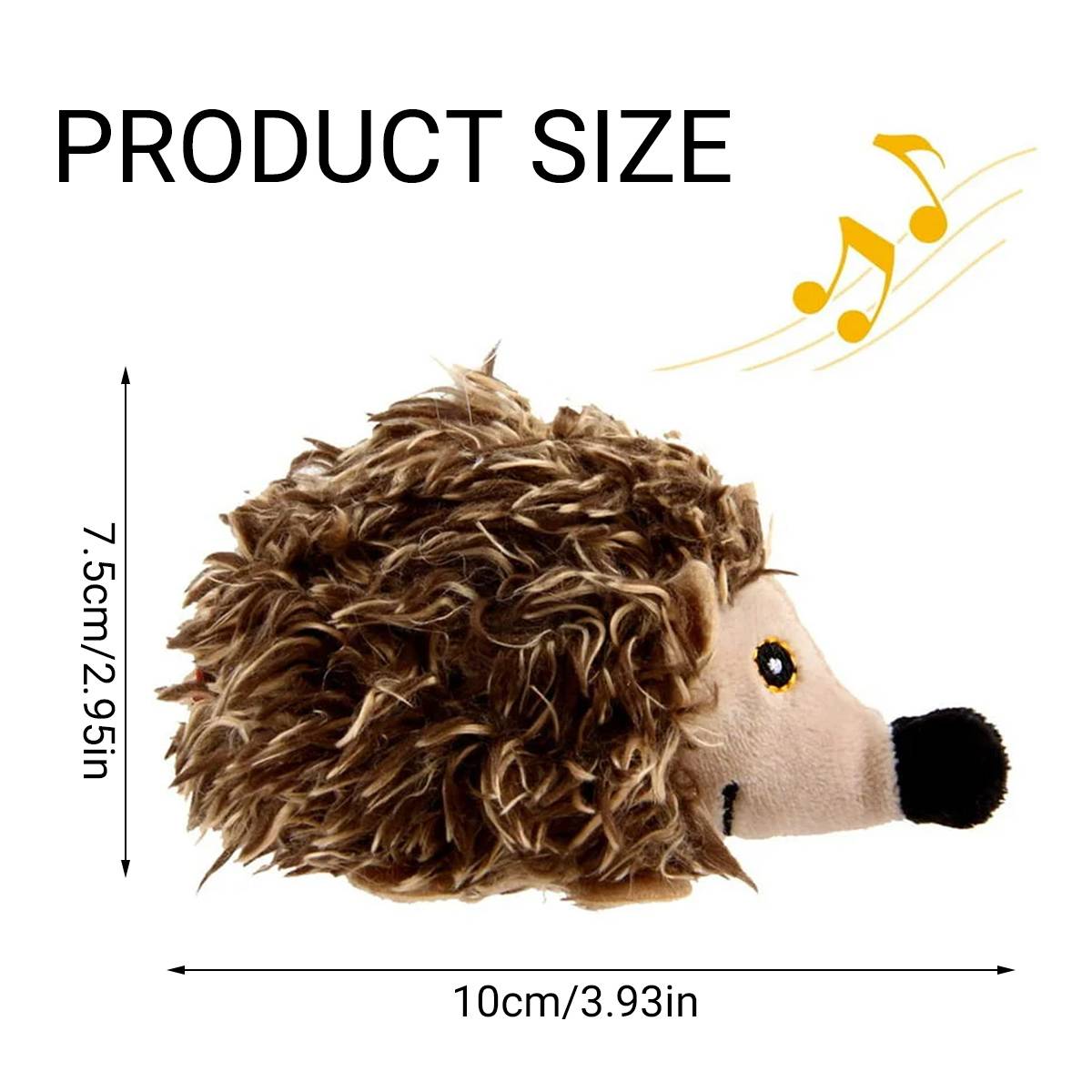 Interactive Cat Toy Hedgehog With Sound