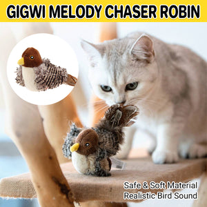Interactive Cat Toy GiGwi Melody Chaser Robin Bird