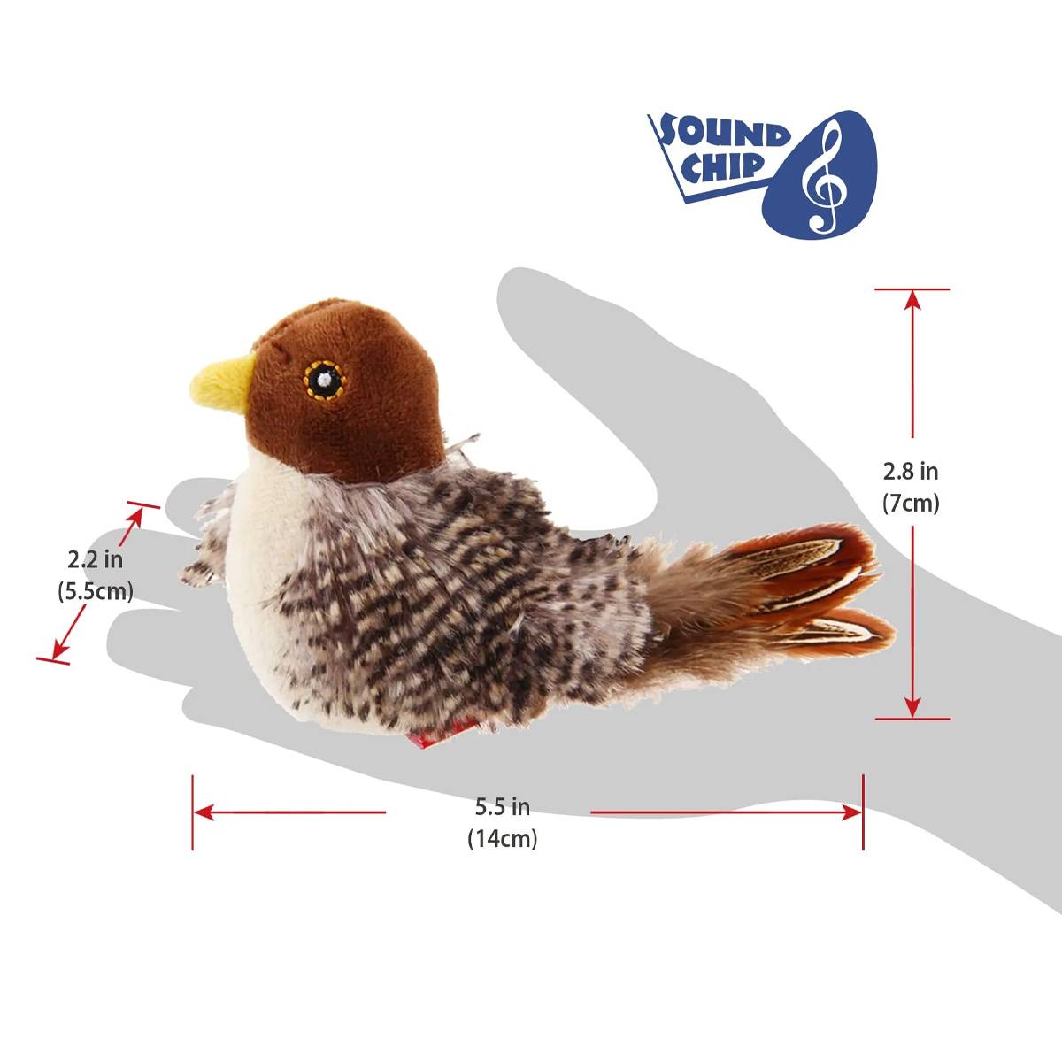 Interactive Cat Toy GiGwi Melody Chaser Robin Bird