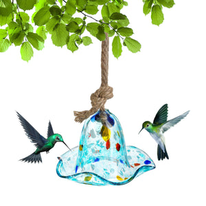 Bird Feeder Garden Decor Hanging Feeder for Outdoor Yard Decoration Colourful