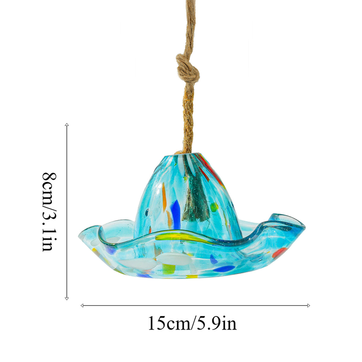 Bird Feeder Garden Decor Hanging Feeder for Outdoor Yard Decoration Colourful