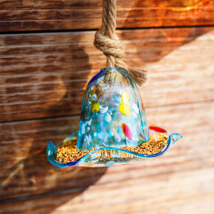 Bird Feeder Garden Decor Hanging Feeder for Outdoor Yard Decoration Colourful