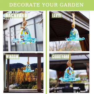 Bird Feeder Garden Decor Hanging Feeder for Outdoor Yard Decoration Colourful