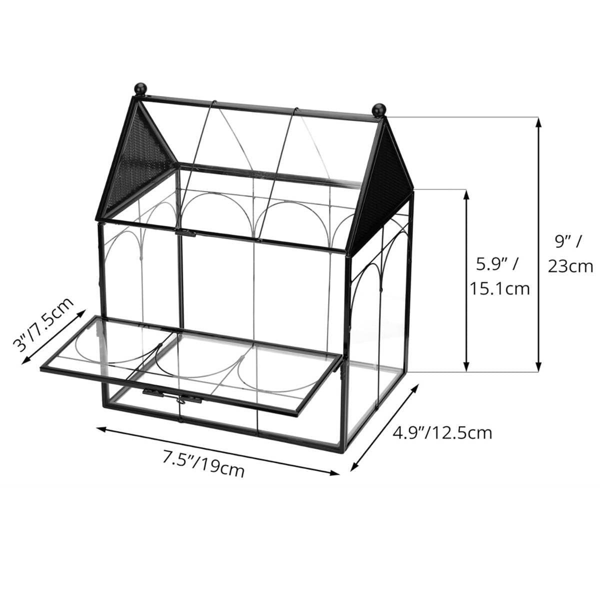 Glass Breeding Box Insect Terrarium With Vent