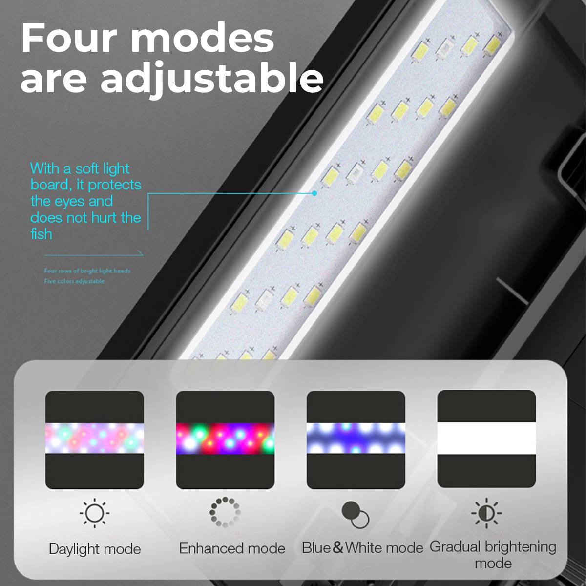 Smart Fish Tank 380 - Yee Ultra-White Glass Integrated Filter