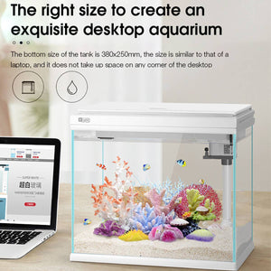 Smart Fish Tank 380 - Yee Ultra-White Glass Integrated Filter