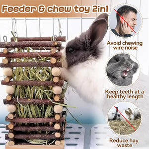 Applewood Hay Rack Feeder for Rabbits & Small Pets