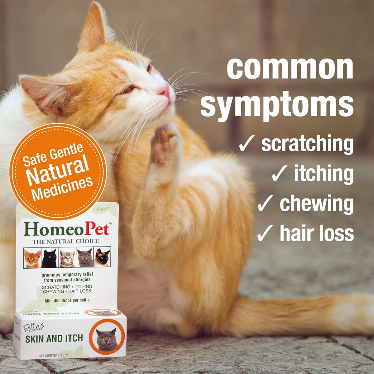 HOMEOPET CAT SKIN & ITCH 
15ML