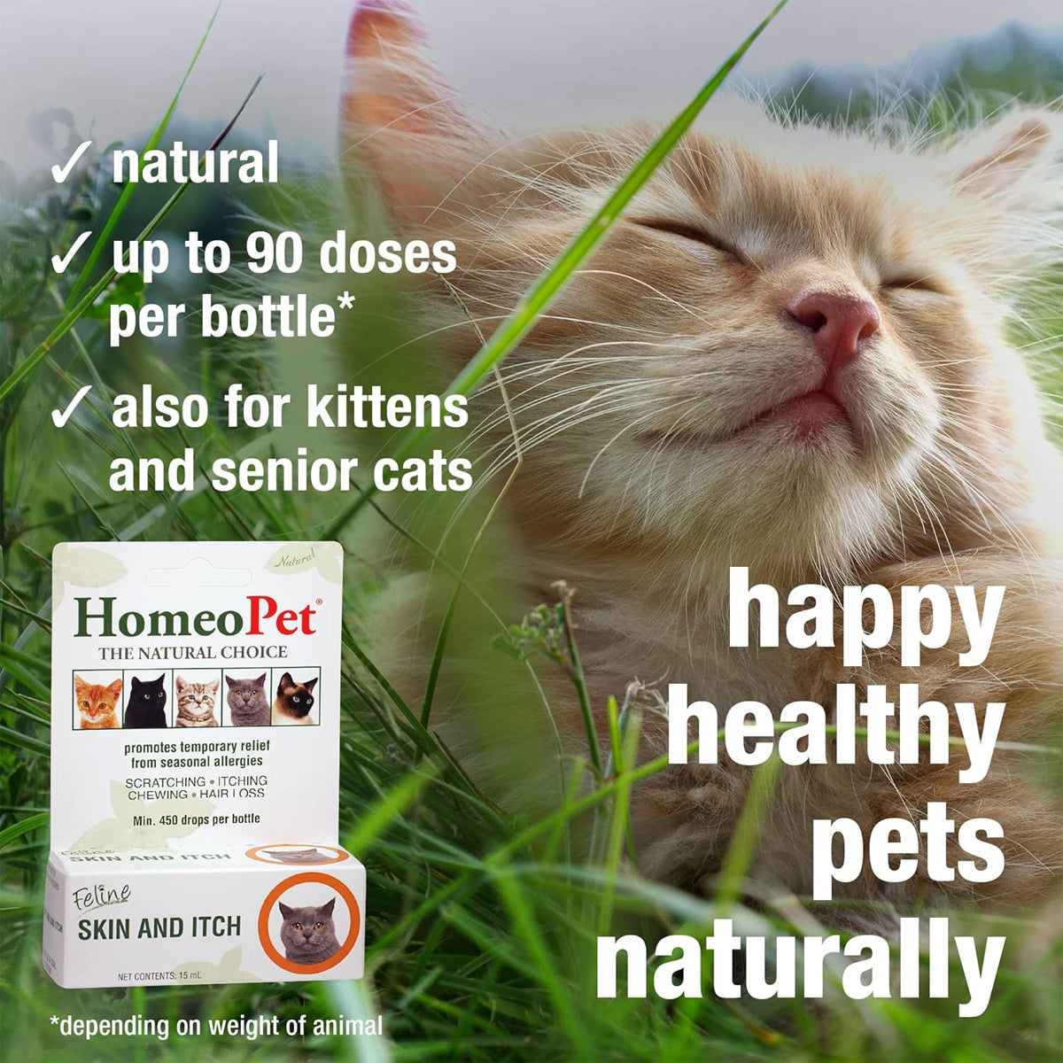 HOMEOPET CAT SKIN & ITCH 
15ML