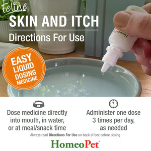 HOMEOPET CAT SKIN & ITCH 
15ML