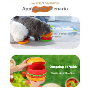 5-in-1 Pet Feeding Bowl Multi-Function Food & Water Dish For Dogs & Cats