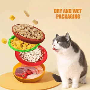 5-in-1 Pet Feeding Bowl Multi-Function Food & Water Dish For Dogs & Cats