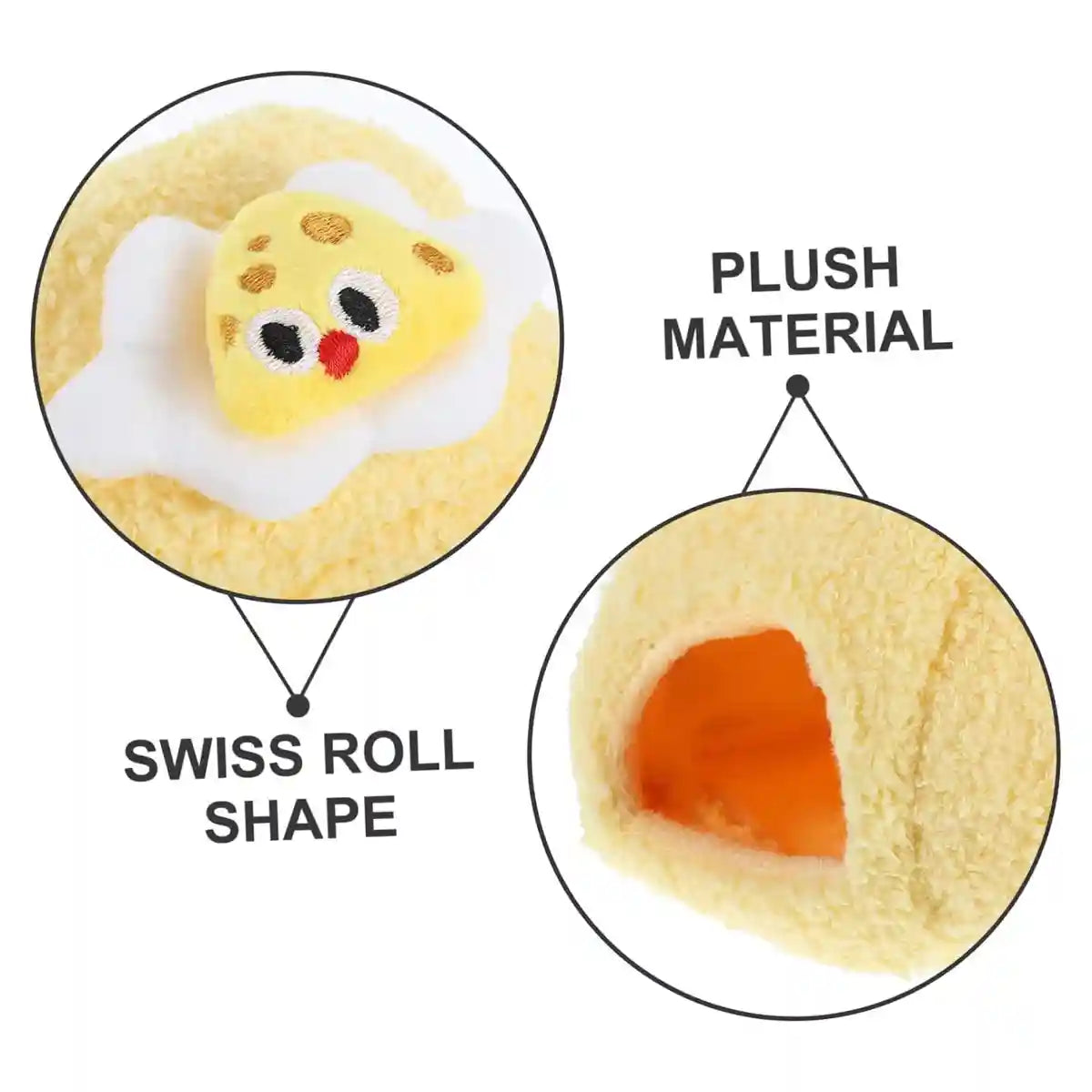 Hamster Nest Cozy Plush Swiss Roll Bed for Small Pets