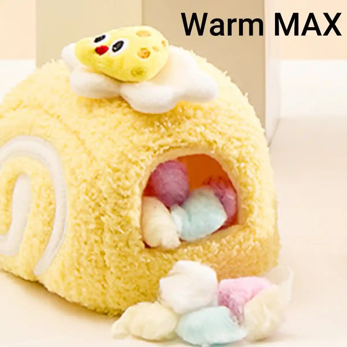 Hamster Nest Cozy Plush Swiss Roll Bed for Small Pets