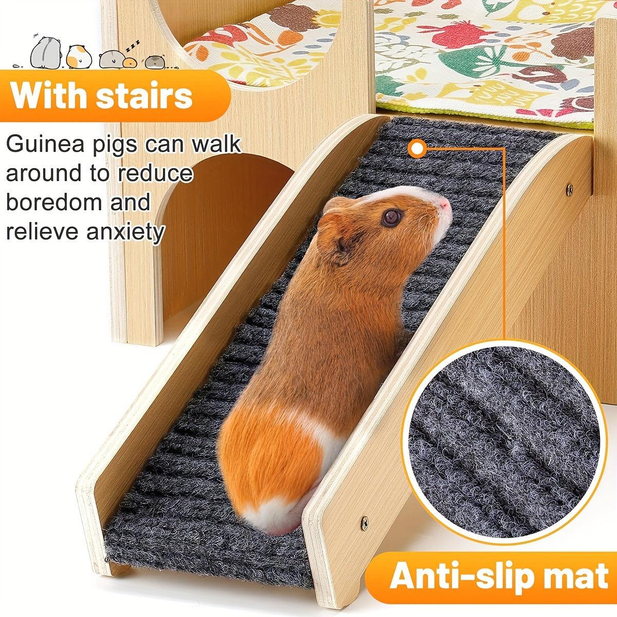 Durable Wooden Hamster House Cozy & Safe Small Pet Hideout