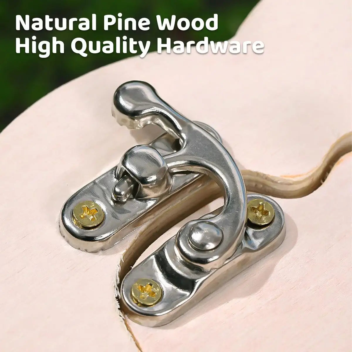 Magnetic Mouse House Wooden Hamster Hideout with Visible Design