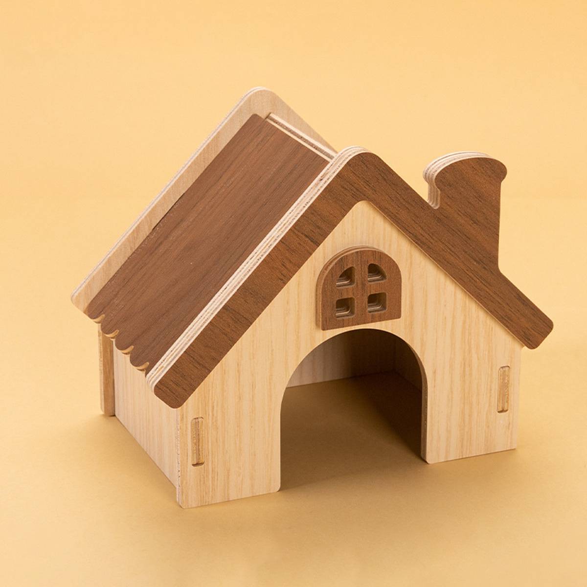 Wooden Hamster House Small Pet Hideout Shelter