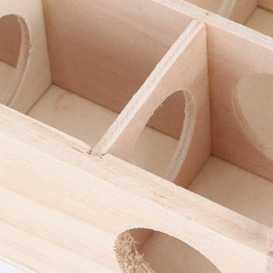 Interactive Wooden Hamster Toy Maze for Small Pets’ Play & Exercise