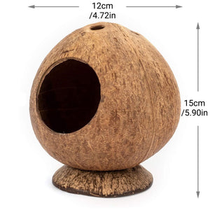 Coconut Hamster Cage Natural Hideout for Small Pets
