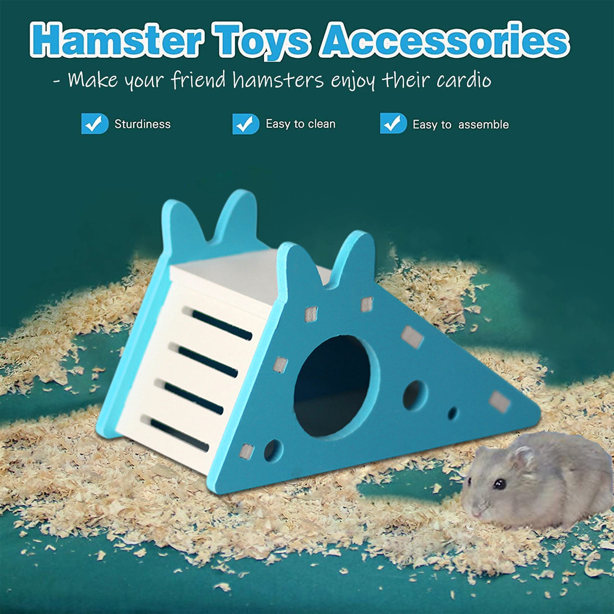 Hamster Toy Nest Slide Hut