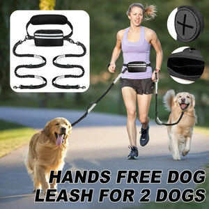 Hands-Free Dog Leash With Waist Belt
