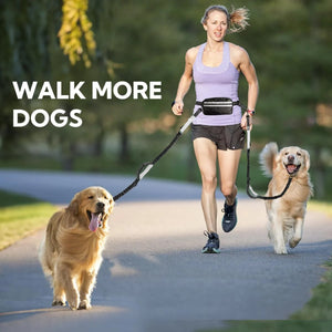 Hands-Free Dog Leash With Waist Belt