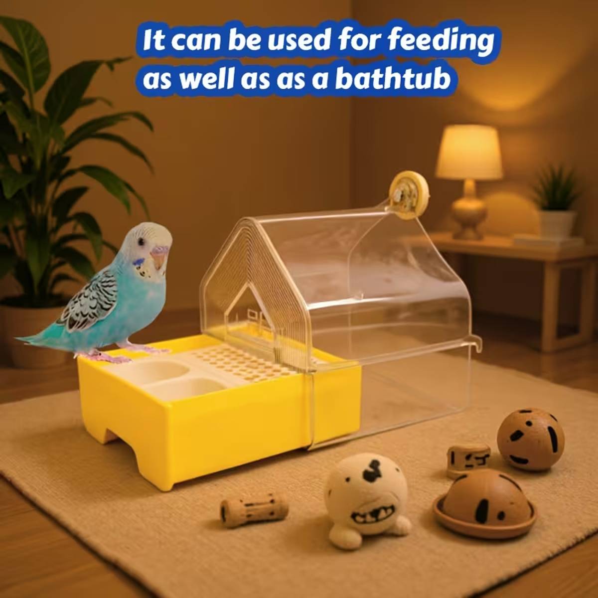 External Bird Bath Box Cage Mount