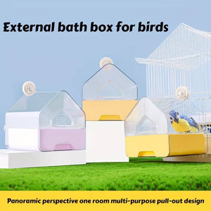 External Bird Bath Box Cage Mount