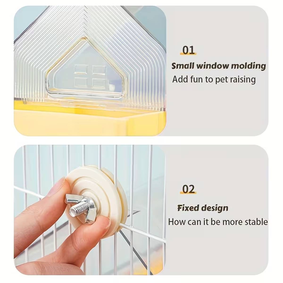 External Bird Bath Box Cage Mount