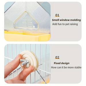 External Bird Bath Box Cage Mount