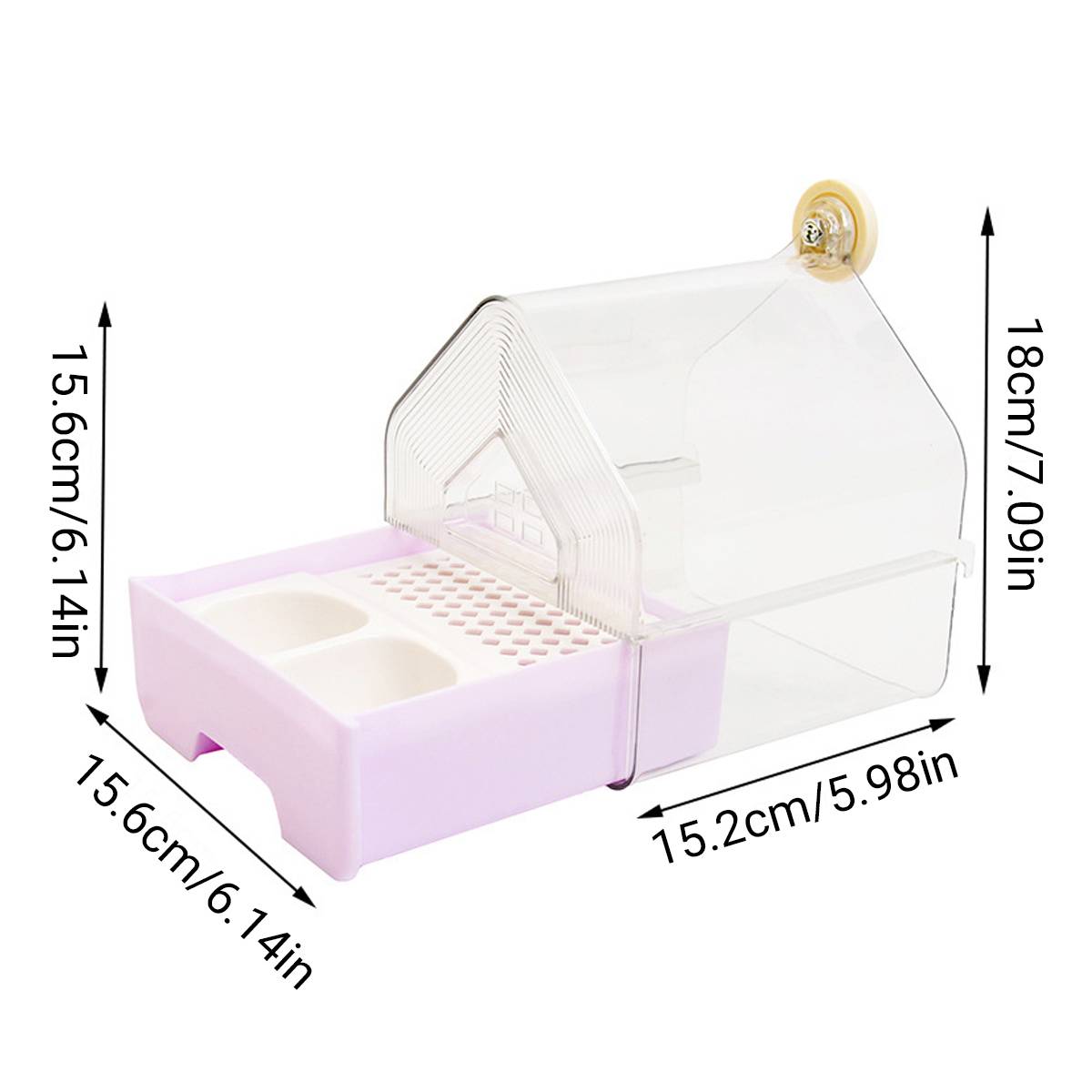 External Bird Bath Box Cage Mount