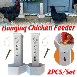 Hanging Chicken Feeder Automatic Refill Chicken Feeder for Hens Poultry Farm