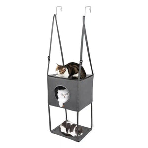 Hanging Cat Bed Cat House Metal Hook Double Hanging Cat Hanging Basket