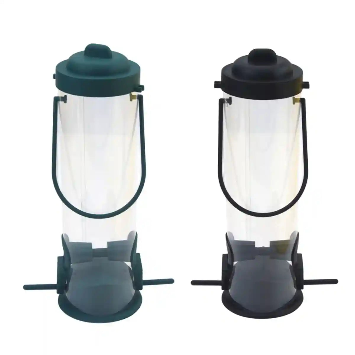 Hanging Bird Feeder With Transparent Seed Hopper