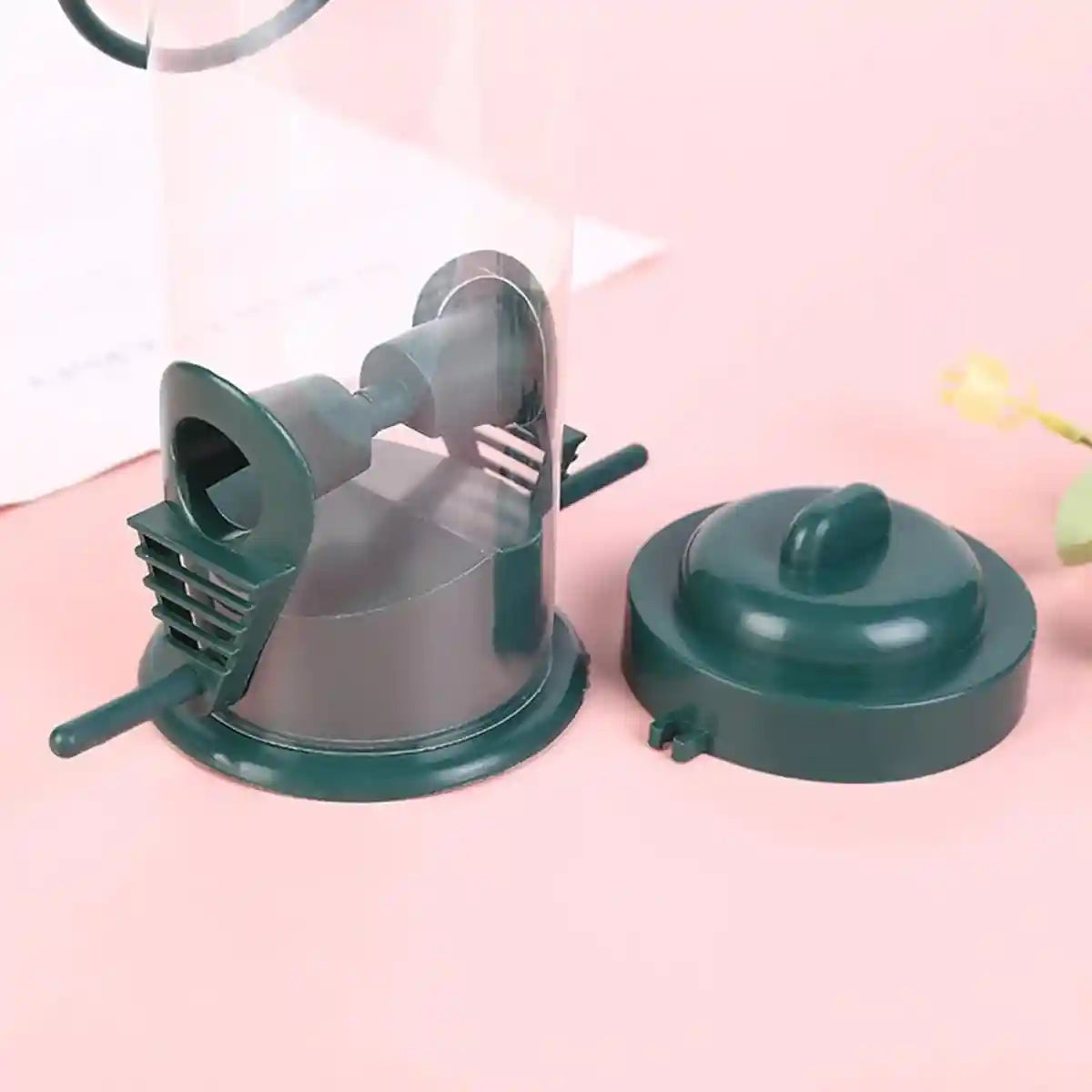 Hanging Bird Feeder With Transparent Seed Hopper