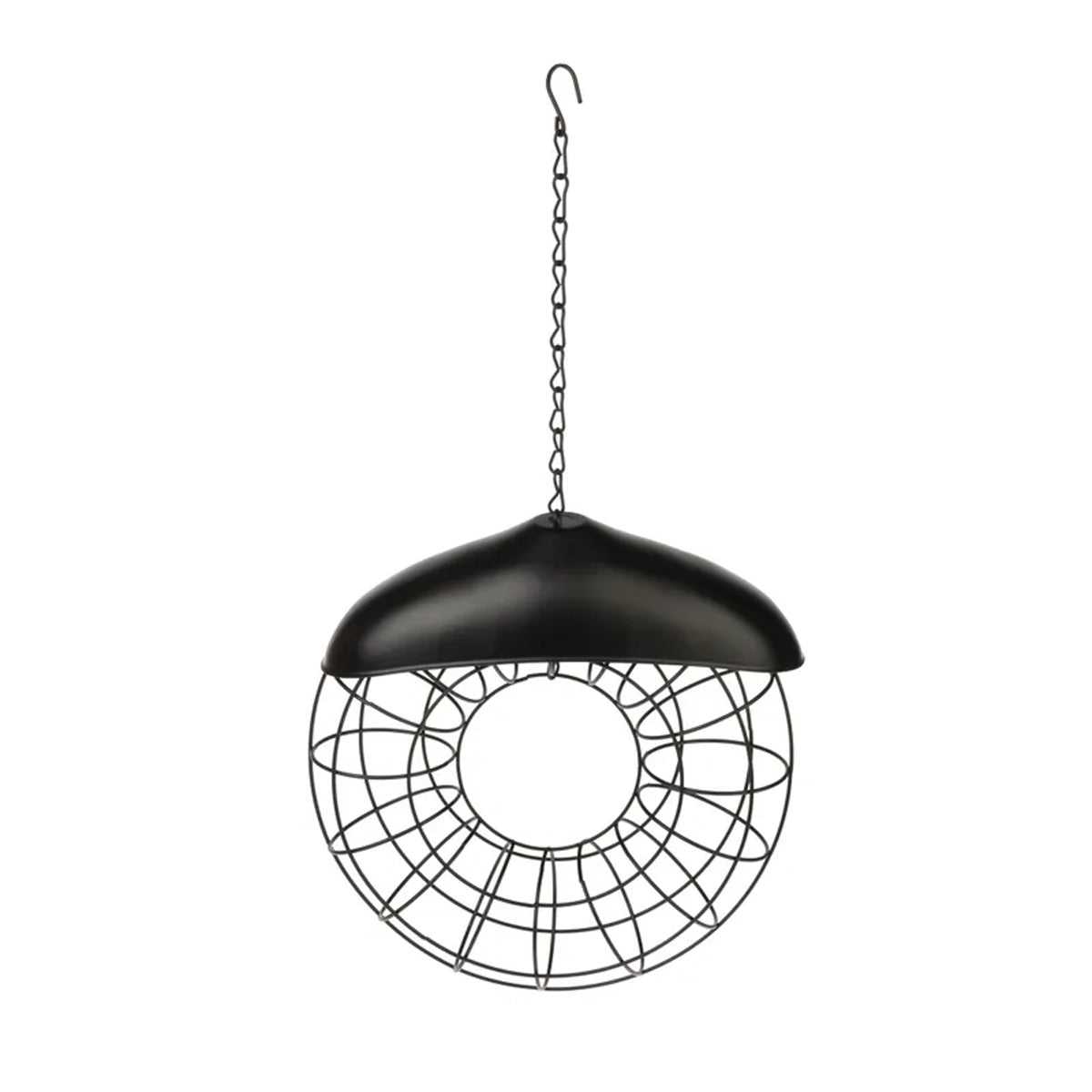 Hanging Metal Suet Bird Feeder With Roof